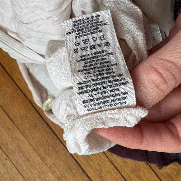 Free People Cream and Purple Floral Mini Dress - Picture 6 of 6